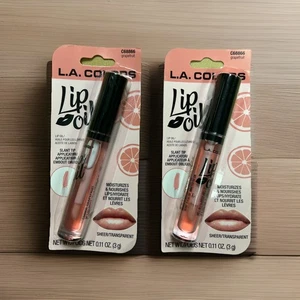 LA Colors Lippenöl Grapefruit C68866 spendet Feuchtigkeit, nährt & spendet Feuchtigkeit 2er Pack - Bild 1 von 2
