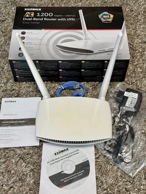 Edimax AC1200 5-in 1 Dual-Band WLAN-Router BR-6478AC V2 *OVP* - Bild 1 von 4