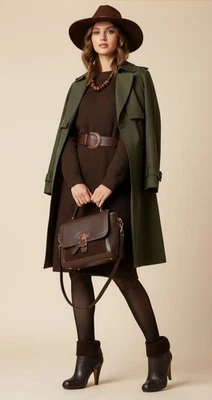 Jessica Bennett Women's Dark Brown Leather Nixie Ankle Boots Women's 8M NWOB - Image 1 of 4