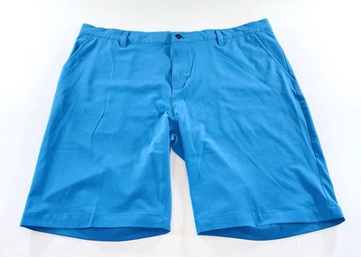 Adidas Prime Green Performance Golf Shorts Men's 38 Lite Blue 10" Inseam - Image 1 of 4