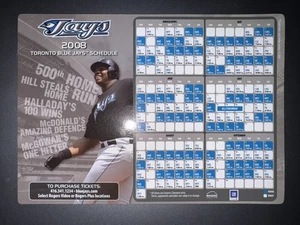 2008 TORONTO BLUE JAYS MLB BASEBALL MAGNET SPIELPLAN - GENERAL MOTORS - Bild 1 von 1