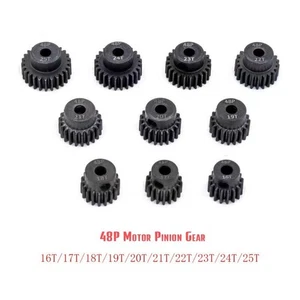 48P Motor Pinion Gear for SCX10 (3.175mm Bore) - 16T/17T/18T/19T/20T/21T/22T/23T - Picture 1 of 23