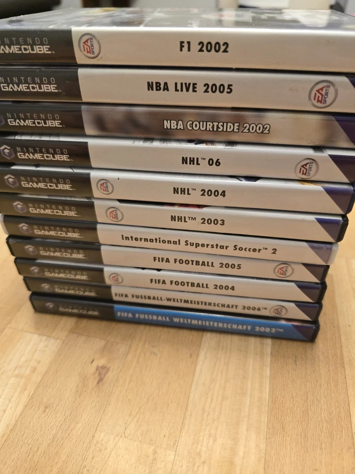 11 Spiele Nintendo GameCube f1 fifa nba nhl iss wii  NGC Game Cube pal cib 03 04 - Bild 1 von 4