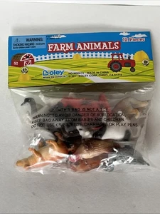 12 Stück Miniatur Bauernhof Tier Spielzeug Set, realistische Kunststoff Tierfiguren für Kind - Bild 1 von 6