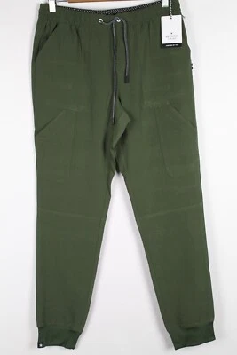 Beyond Scrubs Women's Joy Jogger Drawstring Pants Bottoms Size Tall Small Green - Image 1 of 4