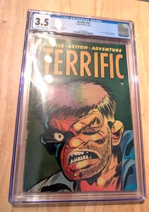 terrific #14 dec 1954/cgc 3.5/comic media /off white to white pages - Picture 1 of 9