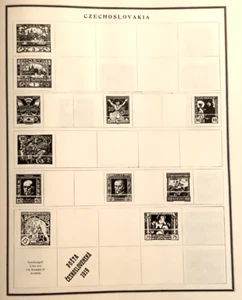 11 Czechoslovakia Hinged Vintage Postage Stamps from 1920s as shown - Picture 1 of 1