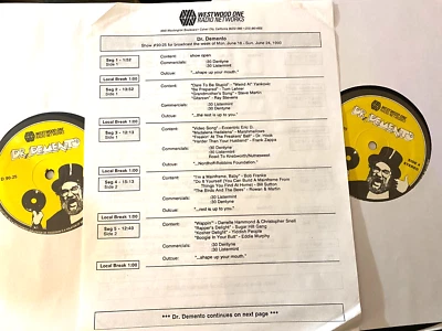 6/24/90 (#90-25) DR DEMENTO, BOB DYLAN, RICH LITTLE, ALLAN SHERMAN, NAPOLEON XIV - Image 1 of 2