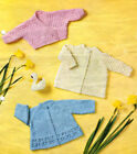 Knitting Pattern Copy 1741.   Baby Cardigans.  17-19" Chest.  Dk/Qk