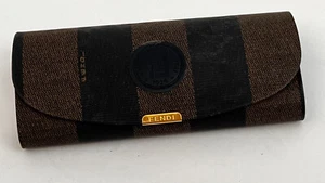 Fendi Vintage Striped Empty Sunglasses Case with Cleaning Cloth $50 USED #39 - Picture 1 of 5