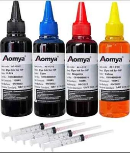 Aomya Nachfülltinte Set 100ml für HP 61 60 62 63 950 951 564 920 901 Tintenstrahldrucker... - Bild 1 von 16