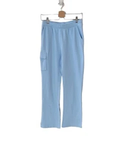 Pre-Owned TREASURE & BOND XL(14-16) Blue Straight Leg Stretch Cargo Pant Girl - Picture 1 of 9