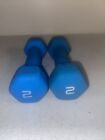 Cap 2 Lb Blue Neoprene Coated Dumbbell Weights | Pair Or Set