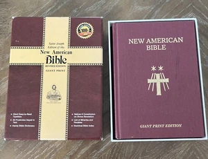The New American Bible, Saint Joseph Edition, Giant Print 1986 Hard Cover W/Box - Picture 1 of 18