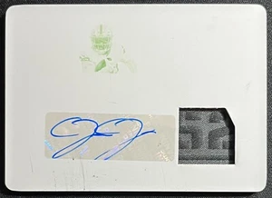 2022 LIMITED JOSH JACOBS TEAM TRADEMARKS PRINTING PLATE PATCH AUTO #ONE OF ONE - Picture 1 of 2