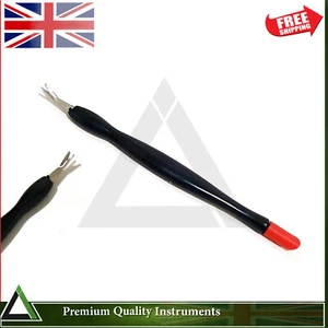 Cuticle Nail Scraper Remover Skin Trimmer Red & Black Pedicure Nail Art Tools - Picture 1 of 3