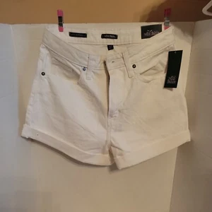 Wild Fable Womens Denim Shorts Highest Rise Rolled Cuff White Sz. 4/27 5 Pockets - Picture 1 of 11
