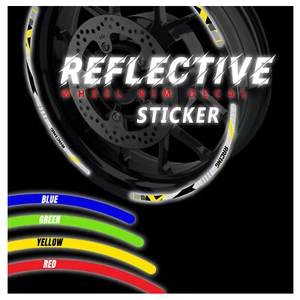 SH23 Reflective Wheel Rim Stickers For Kawasaki ZX14R Ninja ZX1400 12-21 20 19 - Picture 1 of 8