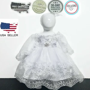 GIRL'S BAPTISM DRESS. CHRISTENING DESS. Vestido de bautizo para niÑa. Y BEBE - Picture 1 of 36