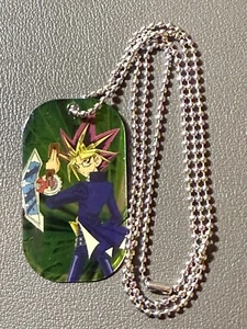 Yu-Gi-Oh Dog Tag Series 1 Green Yami Yugi Necklace D-06-25 1996 Kazuki Takahashi - Picture 1 of 4
