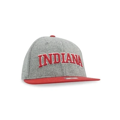 Indiana Hoosiers NCAA Adidas Team Wordmark (gris jaspeado/rojo) gorra ajustada flexible Foto 1 de 4