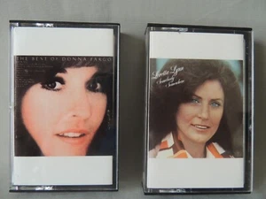 2 Collectible music cassettes Donna Fargo- Loretta Lynn 1976 - Picture 1 of 11