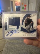 2022 Panini Immaculate Ricky Tiedemann Duel Jumbo RC Patch Jersey Auto #18/25