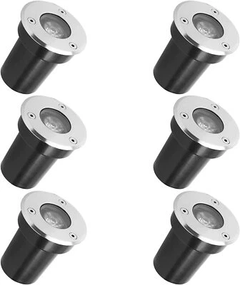 6 x LED Bodeneinbauleuchte Boden Garten Terasse Außen Einbaustrahler IP65 aussen - Bild 1 von 4