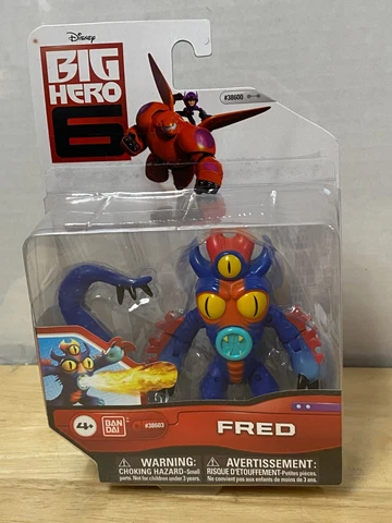 NEW DISNEY BIG HERO 6 FRED 4" ACTION FIGURE BANDAI 2015 Cover
