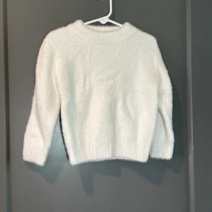 Baby White Sweater Soft Fuzzy Size 18-24 Months - Picture 1 of 3
