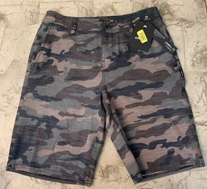 Boys 14 27 Youth O'neill Hybrid Stretch Board Shorts Green Camou Camouflage - Picture 1 of 6