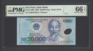 Viet Nam 20000 Dong 2007 P120b Uncirculated Grade 66 - Picture 1 of 2