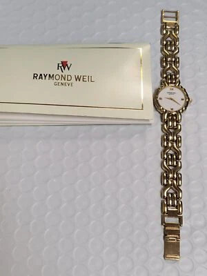 RELOJ DELGADO DORADO RAYMOND WIL GENEVE REDONDO ESFERA DORADA HECHO EN SUIZA AÑOS 90 D477 Foto 1 de 4