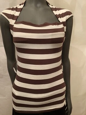 Forever 21 Womens  Brown / White Cap Sleeve Size S - Image 1 of 4