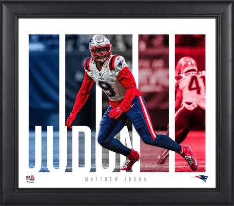 Matt Judon New England Patriots Framed 15" x 17" Player Panel Collage Cover