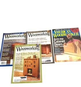 3 Woodworking Magazines 1 American Woodworker 2004 THRU 2015 Art Deco Modern - Picture 1 of 9