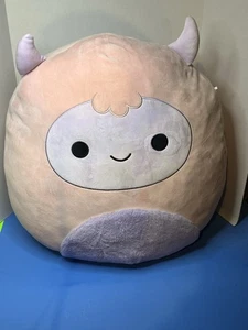Squishmallows Original riesiger 20 Zoll Ronalda der rosa & lila Yeti offizielles Plüschtier - Bild 1 von 4