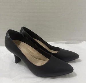 Zapatos de salón Clarks Kataleyna Gem para mujer negros talla 8,5 M tacón de gatito comodidad de oficina - Imagen 1 de 9