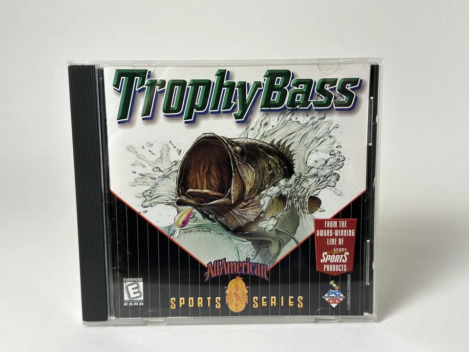 Sierra Trophy Bass (PC, 1998) Vintage Windows 3.1/95 CD-ROM Game Tested! - Image 1 of 3
