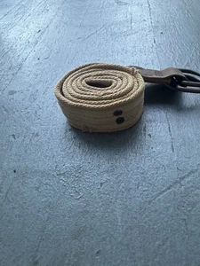 Cintura A&F Abercrombie & Fitch tela marrone accenti metallo taglia 32 vintage rara - Foto 1 di 4