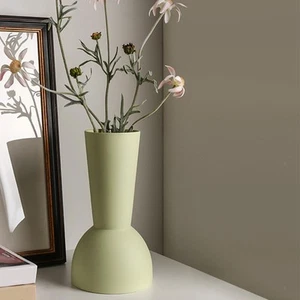 Ceramic Flower Vase Display Floral Arrangement for Office Bookshelf Decor - Picture 1 of 15