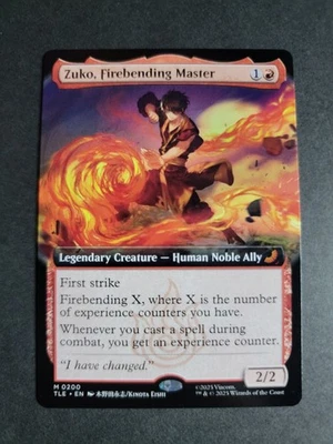 Zuko, Firebending Master (Extended Art) Mythic MTG Avatar Eternal - Image 1 of 2