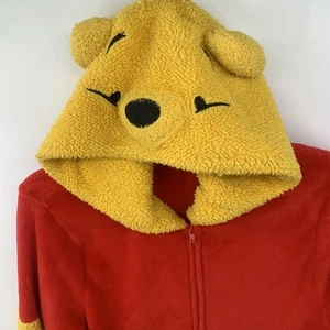Disney Winnie The Pooh Rojo y Amarillo Sherpa Vellón Disfraz Con Capucha Talla L - Imagen 1 de 11