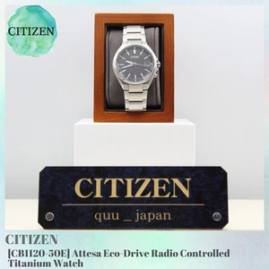 CITIZEN CB1120-50E Attesa Eco-Drive Radio Controlled Titanium Watch NEW - Picture 1 of 10