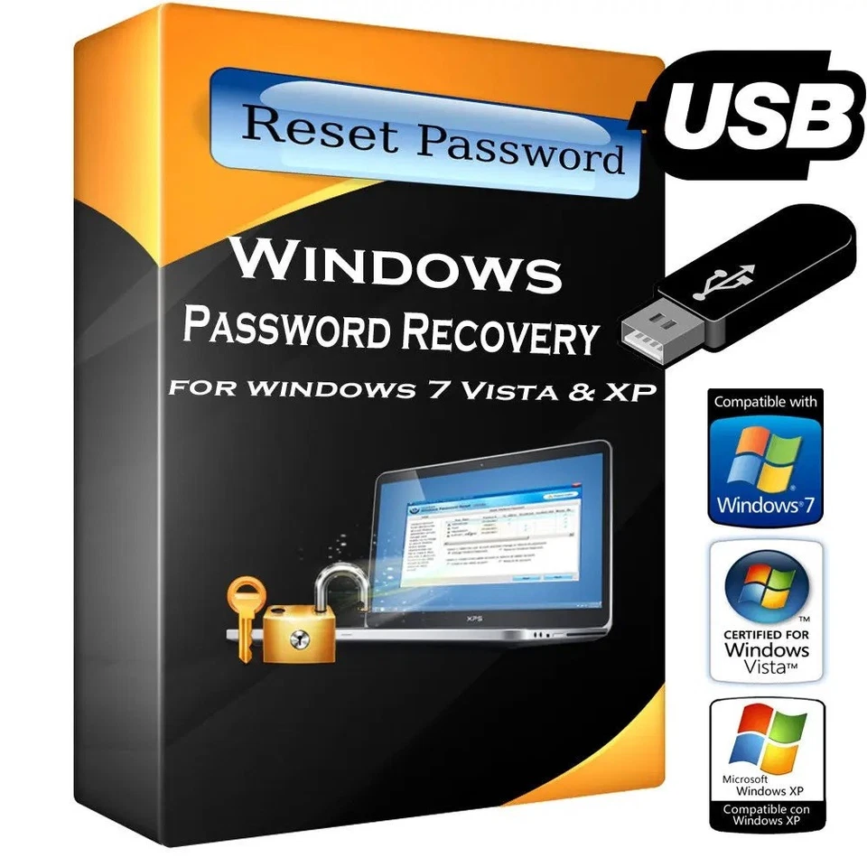 Windows Forgotten Password Reset Tool USB - Windows 7/8/10/11 - FREE DELIVERY - Image 1 of 1