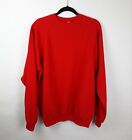 VTG 80s Hanes Blank Crewneck RED Sweatshirt Mens XL Super Soft USA Made Hipster