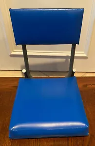 VTG/Antique Rare Metal Padded Vinyl Folding Stadium Bleacher Seat Chair - Picture 1 of 10