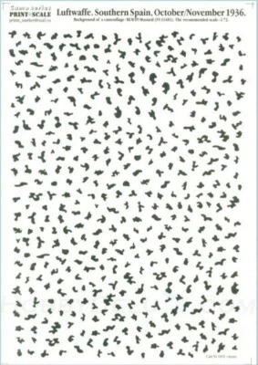 Print Scale 001-camo - 1/72 Luftwaffe.Southern Spain October/November 1936 decal - Image 1 of 4