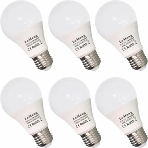 Lot de 6 ampoules LED E26 12 V 7 W 630 lm 12 V basse tension AC/DC 11-16 V E27 - Picture 1 of 6