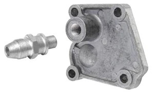 OIL PUMP COVER & FITTING for 1950 - 1967 Harley Panhead & Shovelhead Oil Pump - Imagen 1 de 3
